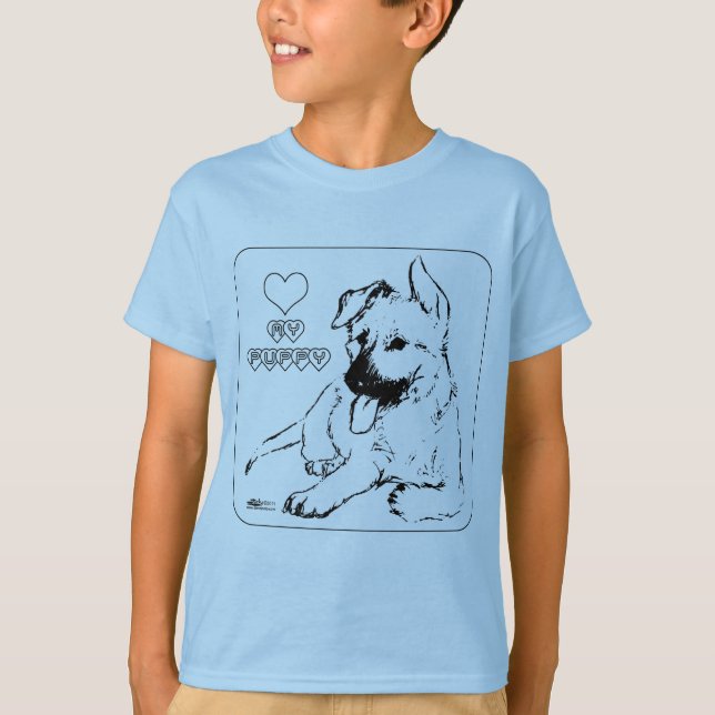T-shirts Puppy Love (Frente)