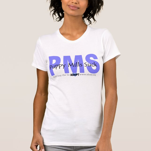 T-shirts Puppymills azul suga o T (Frente)