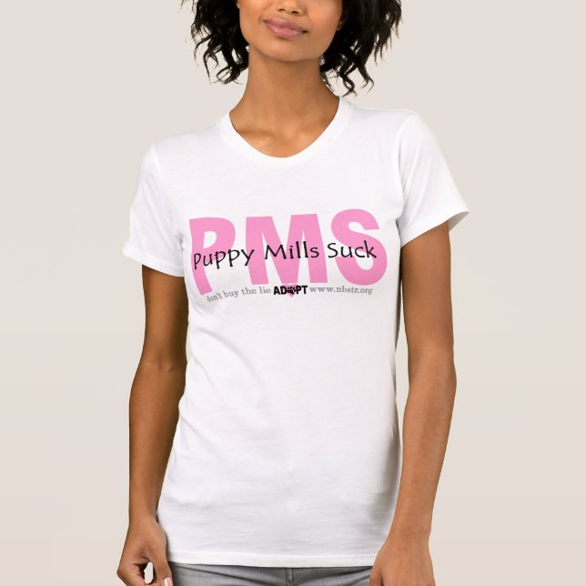 T-shirts Puppymills cor-de-rosa suga o T (Frente)