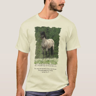 T-shirts Puresanguessuga Espanhola Mustang Art & Poem T-Shi
