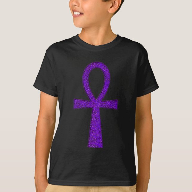 T-shirts Purple Ankh Kids' (Frente)
