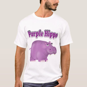 T-shirts Purple Hippo