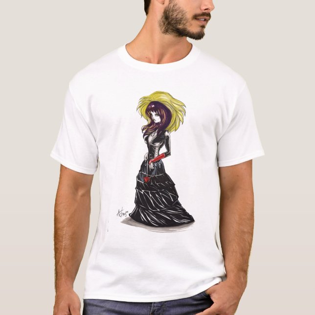 T-shirts Purrr gótico (Frente)