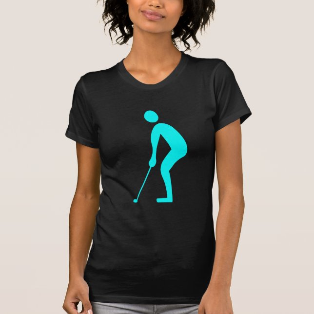 T-shirts Putting - Ciano (Frente)