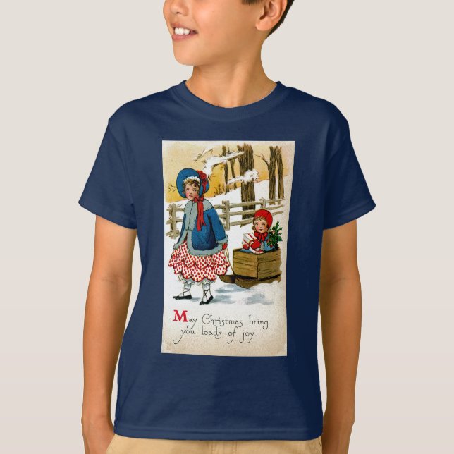 T-shirts Puxando o Trenó (Frente)