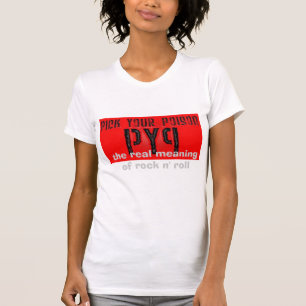 T-shirts pyp, o significado real do rolo do n da rocha
