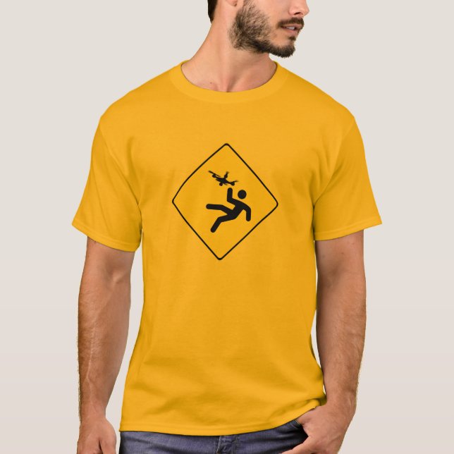 T-shirts Quadcopter de advertência (Frente)
