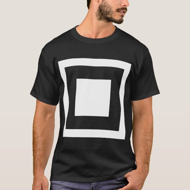 T-shirts Quadrado dentro de um quadrado (Frente)