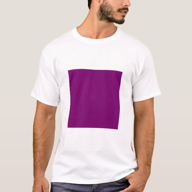 T-shirts Quadrado Simples - ameixa (Frente)