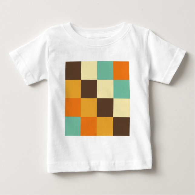 T-shirts Quadrados de cores (Frente)