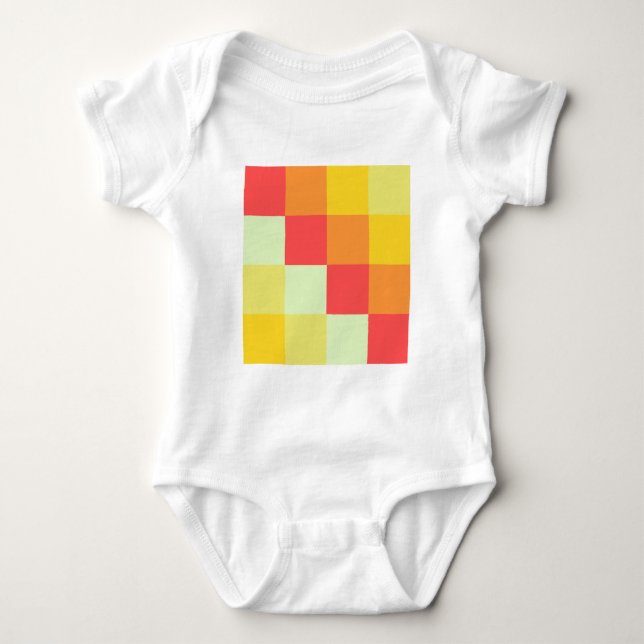 T-shirts Quadrados de cores (Frente)