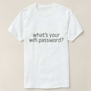 T-shirts Qual é a sua senha wifi