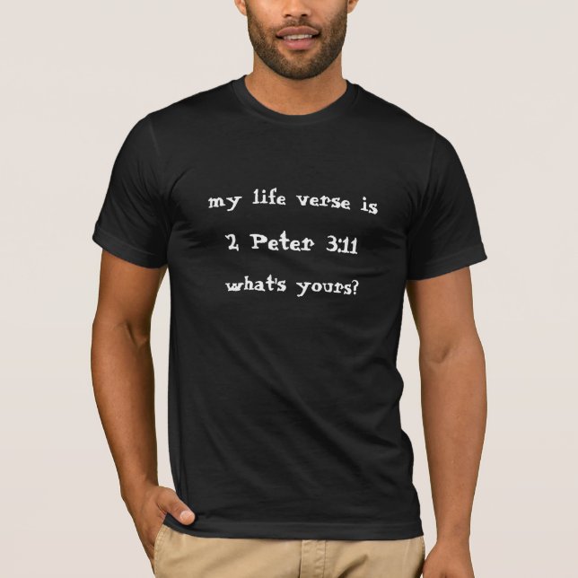 T-shirts Qual é o seu verso da vida? O meu é... (Frente)