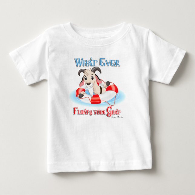 T-shirts Qualquer Coisa Que Flutuar O Seu Cabra (Frente)