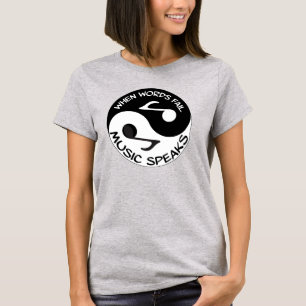 T-shirts Quando a música da falha das palavras falar