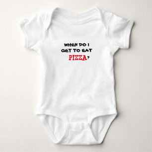 T-shirts QUANDO EU CONSEGUIR COMER A PIZZA onsie.