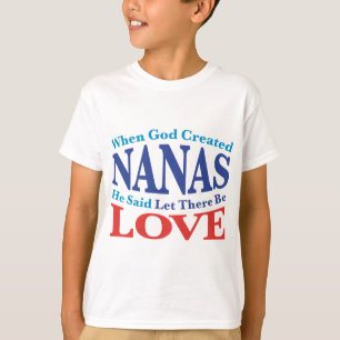 T-shirts Quando o deus criou Nanas