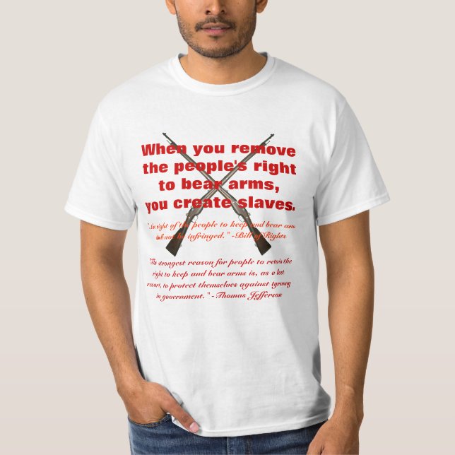 T-shirts Quando você remover o pessoa direito para carregar (Frente)