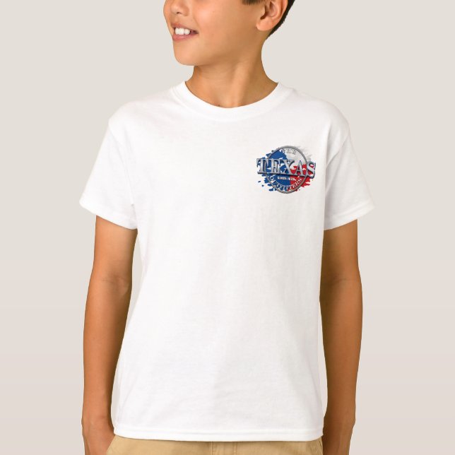 T-shirts Quantias chorudas dos meninos de Texas as (Frente)