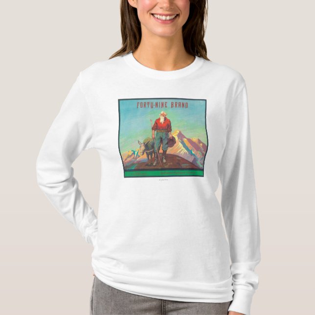 T-shirts Quarenta e nove laranjas LabelRedlands, CA (Frente)