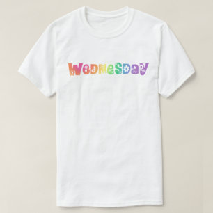 T-shirts Quarta-feira Fofo Dia Da Semana