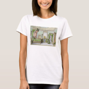 T-shirts Quarto no estilo do renascimento (litho da cor)