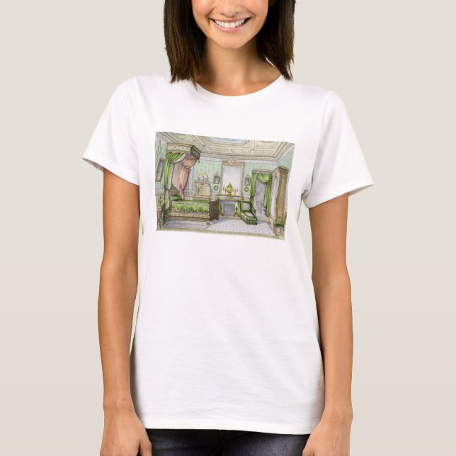 T-shirts Quarto no estilo Renascentista (lito colorido) (Frente)