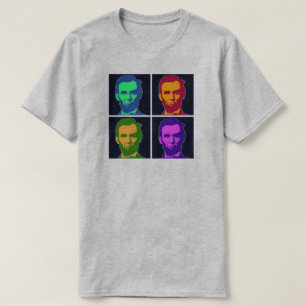 T-shirts Quatro Abraham Lincolns Pop Art