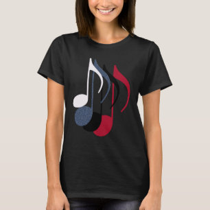 T-shirts quatro notas de música