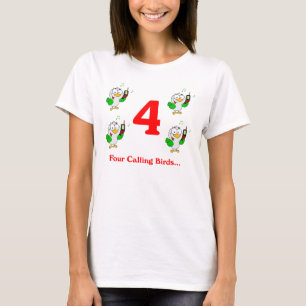 T-shirts Quatro pássaros de chamada