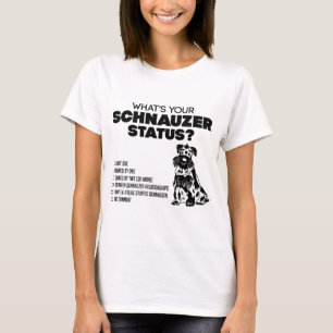T-shirts Que é seu estado do Schnauzer?