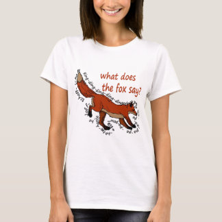 T-shirts Que faz a raposa diz?