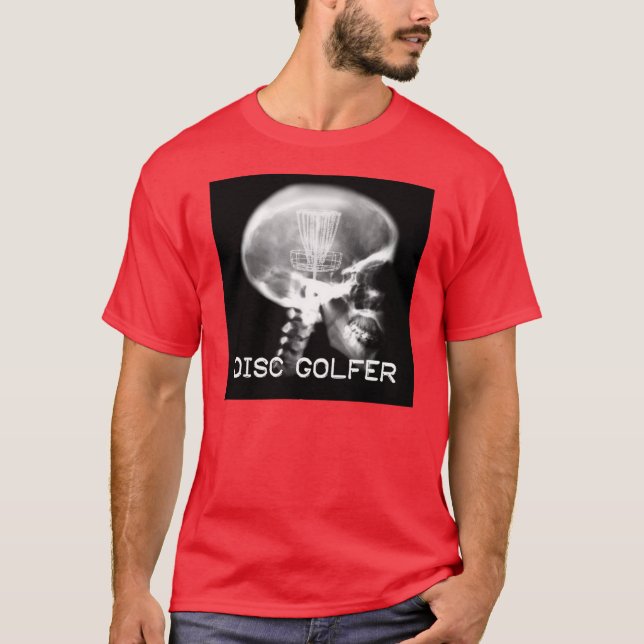T-shirts Que jogador de golfe do disco está pensando (Frente)