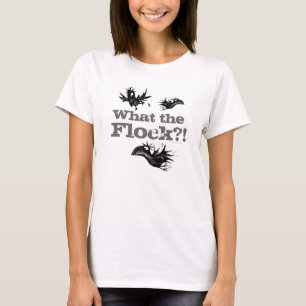 T-shirts Que o rebanho?! Corvo engraçado