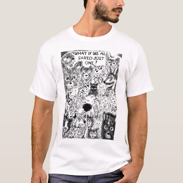T-shirts Que se nós salvar toda apenas um? (Frente)