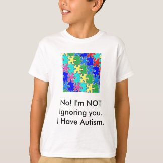 T-shirts quebra-cabeça de autismo 40