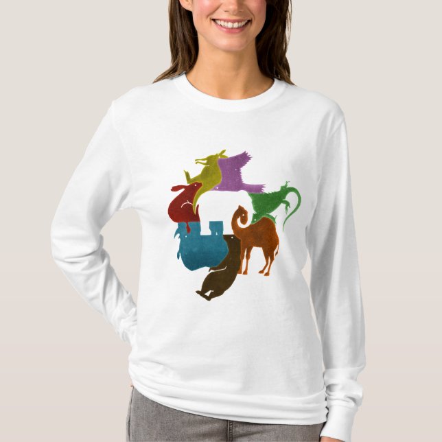 T-shirts Quebra-cabeça do elefante (Frente)