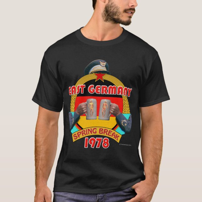 T-shirts Quebra da primavera de 1978 na Alemanha Oriental ( (Frente)