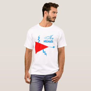 T-shirts Quebra-gelo branco de luz personalizável