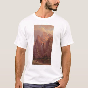 T-shirts Queda nupcial do véu, vale de Yosemite (0128A)