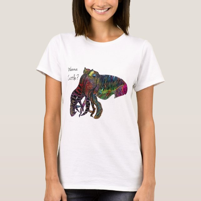 T-shirts Queira ao Cuttle (Frente)