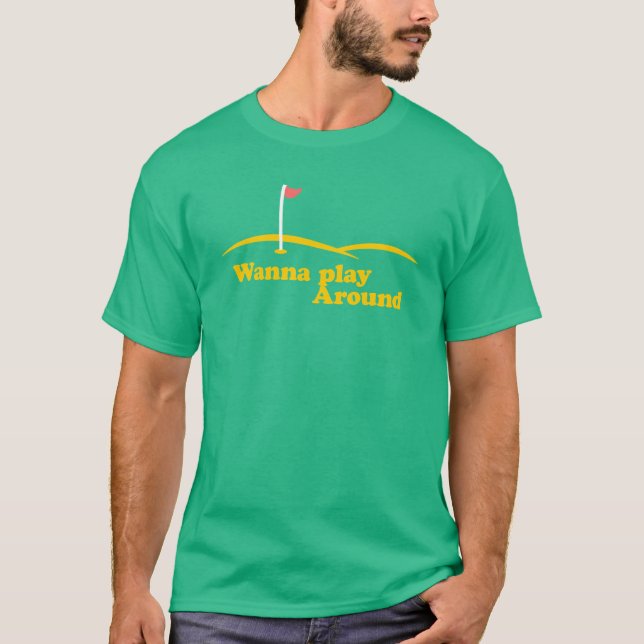 T-shirts queira jogar ao redor (Frente)