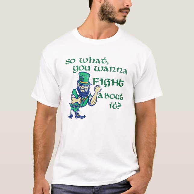 T-shirts Queira lutar? (Frente)