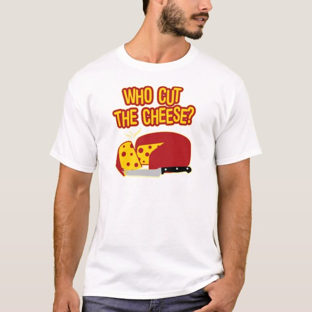 T-shirts Quem Cortou O Queijo? (Frente)