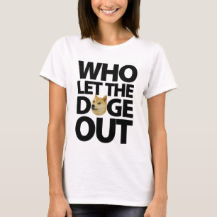 T-shirts Quem deixou o doge para fora [o preto]