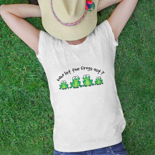 T-shirts Quem Deixou Os Sapos Sair?