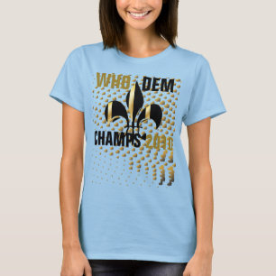 T-shirts Quem dem champs 2010/Black Gold Hearts/Fleur de Li