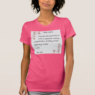T-shirts Querida mãe. Camiseta.