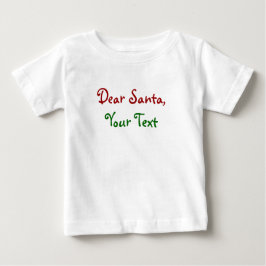 T-shirts Querido Papai Noel - Carta Personalizada para o Pa