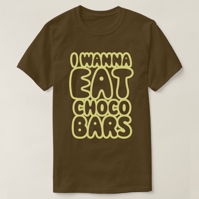 T-shirts Quero Comer Bares Choco (Frente do Design)